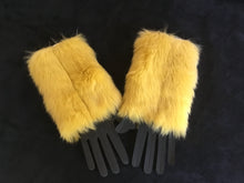 Load image into Gallery viewer, Luxury Yellow Faux Fur Cuffs