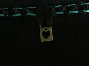 Sexy  Black & Turquoise Day Collar-Choker