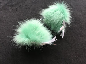 Luxury Mint Green And White Kitten Ears