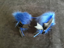 Load image into Gallery viewer, Beautiful Black &amp; Blue Pet play Set , with collar , and plug