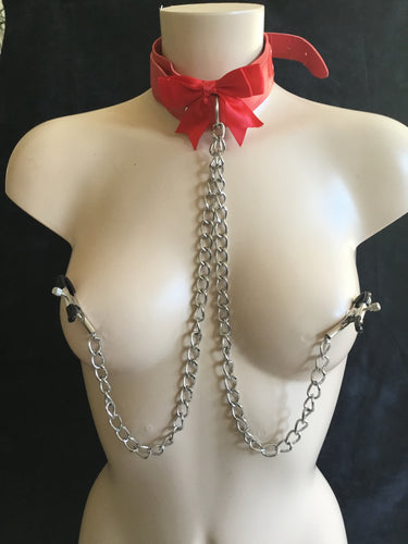 Fabulous Collar With Nipple Clamps