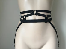 Load image into Gallery viewer, Erotic Elasticated Suspenders/ Garter Belt.