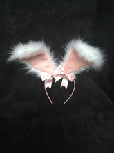 Load image into Gallery viewer, Sexy White &amp; Baby Pink Bunny   Ears, BDSM, Bunnyplay,