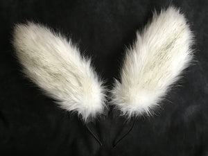 Sexy Artic White & Black Bunny   Ears, BDSM, Bunnyplay, petplay