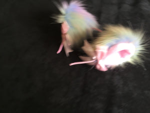 Stunning pastel confetti Kitten- Wolf   Play Set
