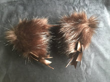 Load image into Gallery viewer, Stunning Chocolate Brown &amp; White Kitten /Wolf  Ears, BDSM, Anime, Cosplay