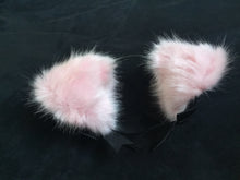Load image into Gallery viewer, Sexy Black &amp; Baby Pink Kitten /Wolf  Ears, BDSM.