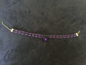 Gorgeous Black & Purple Collar