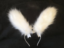 Load image into Gallery viewer, White  Bunny  Ears, BDSM, Bunnyplay, petplay. Cosplay. Anime.