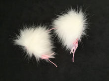 Load image into Gallery viewer, Gorgeous White &amp; Baby Pink Kitten- Wolf  Ears, BDSM, Costume, Anime, Cosplay