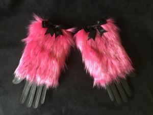 Hot Pink & Black  Sexy Cuffs