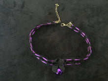 Load image into Gallery viewer, Gorgeous Black &amp; Purple Collar