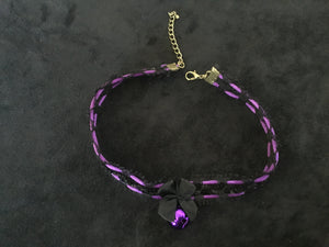 Gorgeous Black & Purple Collar