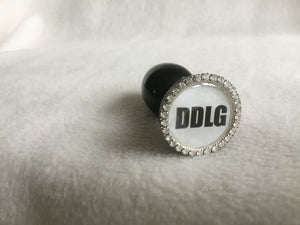 DDLG Stainless Steel Black  Butt Plug