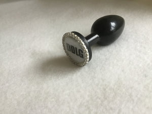 DDLG Stainless Steel Black  Butt Plug