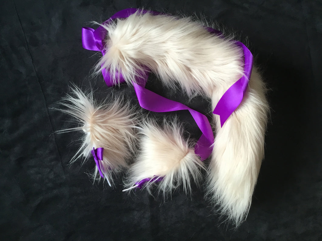 Luxurious Mink Kitten / Wolf Play Set, BDSM, Anime,Cosplay