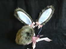 Load image into Gallery viewer, Bunny play set, with Glass Plug, kawaii, anime, cosplay, petplay, bunnyplay