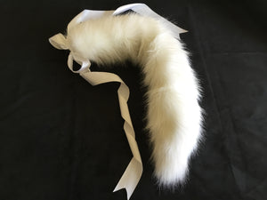 Luxurious Pure White Kitten/ Wolf Play Set, BDSM, Cosplay.