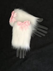White & Baby Pink Sexy Cuffs