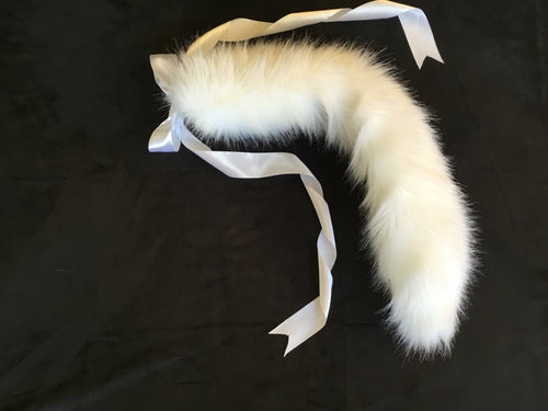 Luxury Pure White Kitten / Wolf Play Tail ,BDSM, Anime,