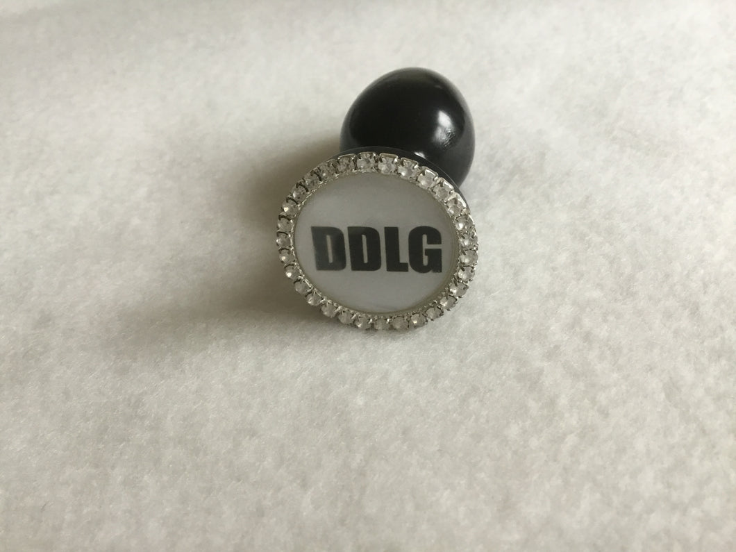 DDLG Stainless Steel Black  Butt Plug