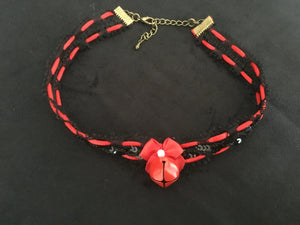 Sexy Black & Red Collar
