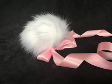 Load image into Gallery viewer, Fabulous White &amp; Baby Pink Bunny Tail ,BDSM, Anime,Cosplay, Kawaii.