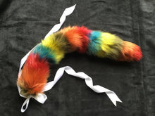Load image into Gallery viewer, Stunning Rainbow - kitten / Wolf Tail, Cosplay, Neko, LGBTQ,DDLG