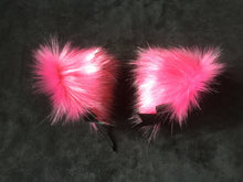Load image into Gallery viewer, Sexy Hot Pink &amp; Black Pet play Set , with cuffs , and plug, collar,