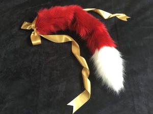 Stunning Red & White Kitten / Wolf Play Set, BDSM