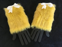 Load image into Gallery viewer, Luxury Yellow Faux Fur Cuffs